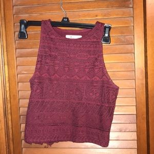 Hollister cropped tank